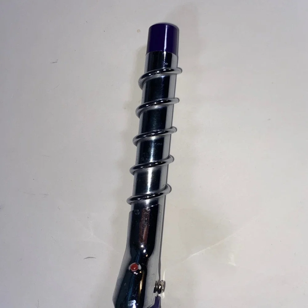 Conair Spiral Curling Iron Purple Chrome Barrel Hair Styling Tool Ringlet Wand